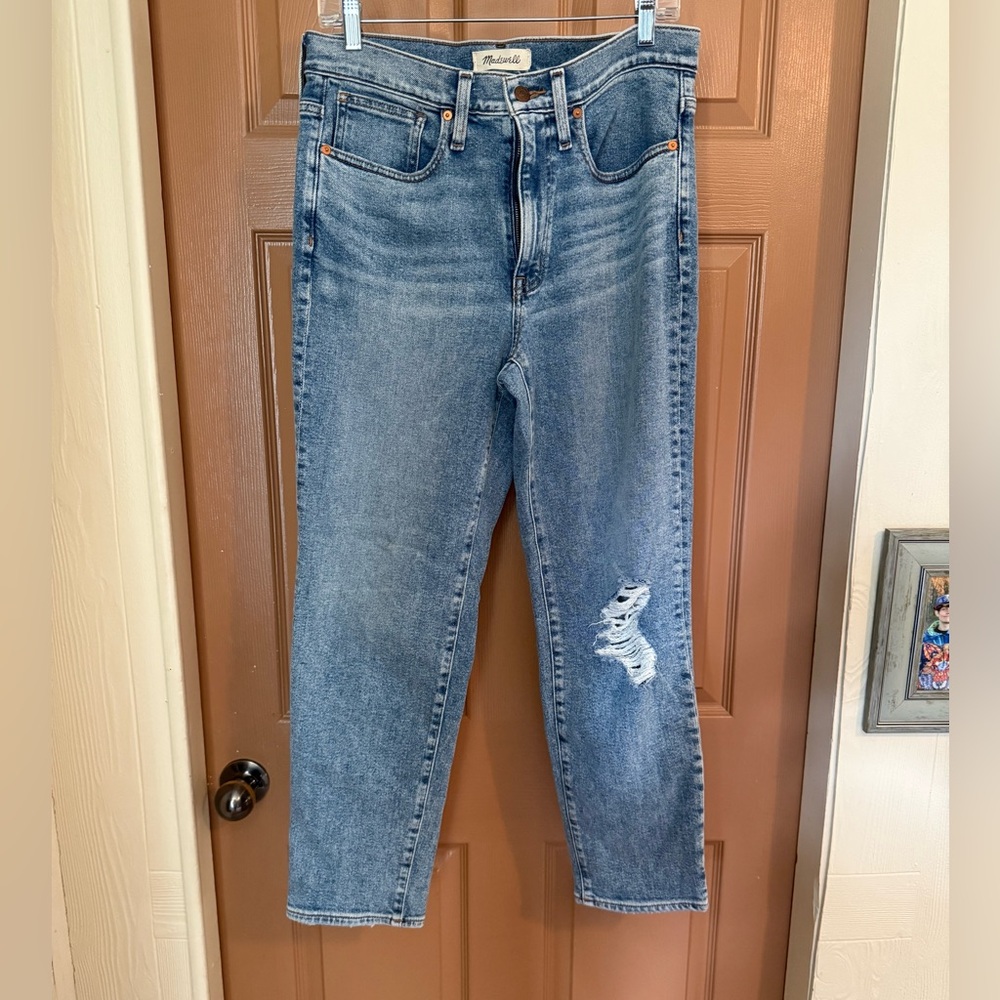 Madewell Blue Straight Leg Jeans